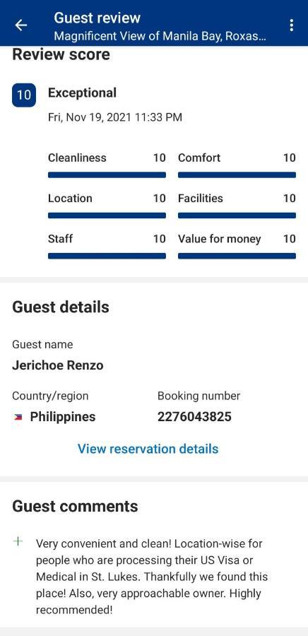 Appartamento Magnificent View Of Manila Bay, Roxas Blvd, Us Embassy Esterno foto
